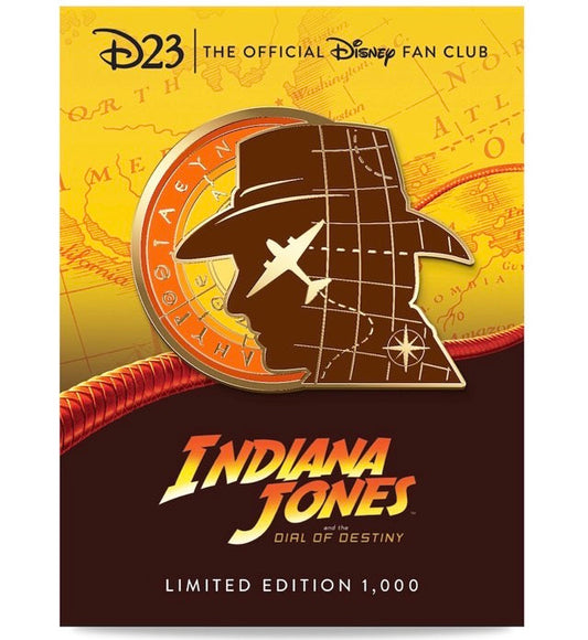 Indiana Jones and the Dial of Destiny D23 Gold Member Exclusive Pin
