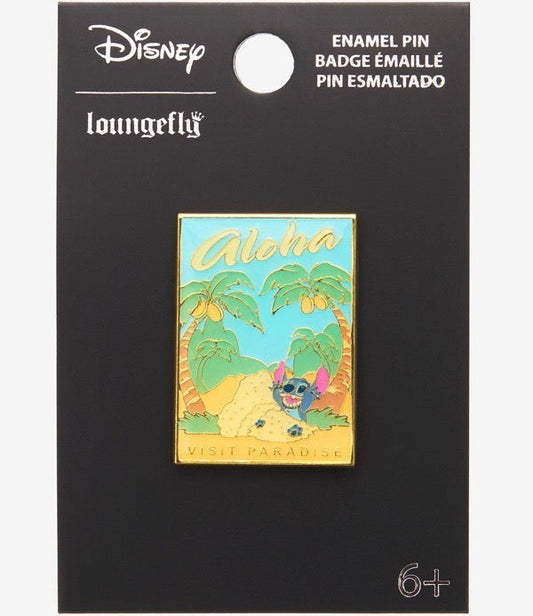 Lilo & Stitch Visit Paradise Poster Disney Pin at BoxLunch