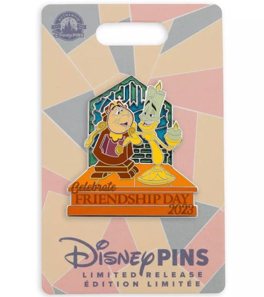 Lumiere and Cogsworth Friendship Day 2023 Pin at shopDisney
