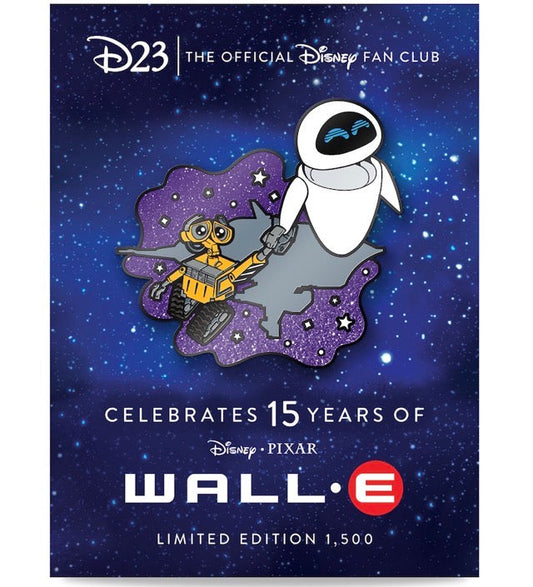 WALL-E 15th Anniversary D23 Gold Member Exclusive Pin