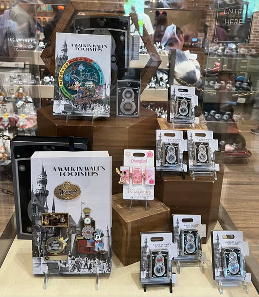 A Walk in Walt’s Footsteps Pin Collection at Disneyland