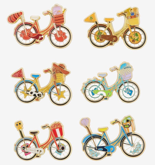 Disney Pixar Character Bicycle Blind Box Pin Set at BoxLunch