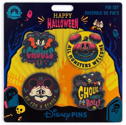 Mickey Mouse and Friends Halloween 2023 Disney Pin Set