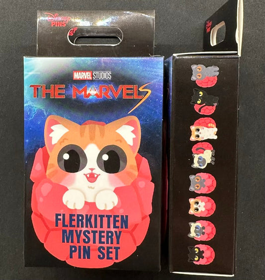 The Marvels Flerkitten Mystery Pin Set at Disney Parks