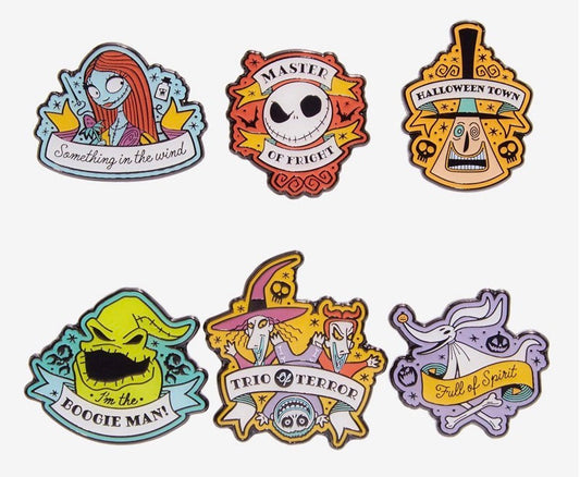 The Nightmare Before Christmas Tattoo Quote Blind Box Pin Set at Hot Topic