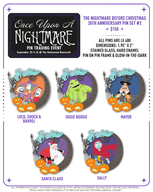 Once Upon a Nightmare Pin Trading Event Pins at Disney Studio Store Hollywood