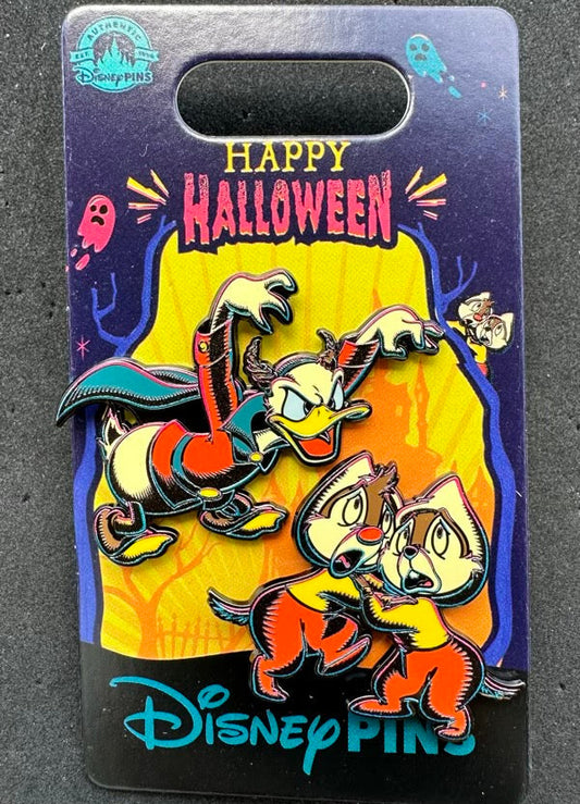 Donald Duck & Chip n Dale Halloween 2023 Disney Pin Set
