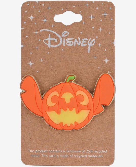 Jack-o-Lantern Stitch Glow-in-The-Dark Disney Pin at BoxLunch