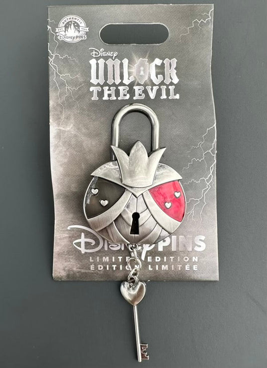 Queen of Hearts Unlock the Evil Disney Pin