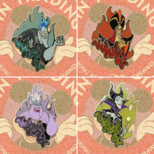 Disney Villains 2023 HKDL Pins