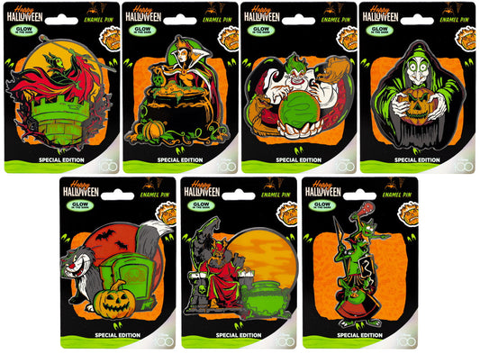 D100 Halloween Pins - Pink a la Mode