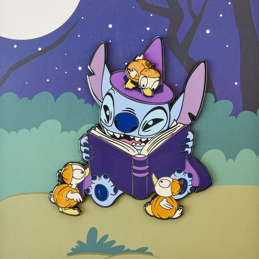 Stitch Spooky Stories Halloween 3" Loungefly Disney Pin