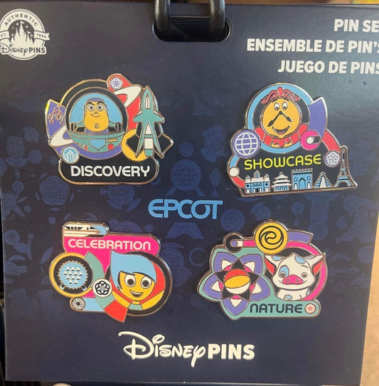 New Epcot Booster Pin Set at Walt Disney World