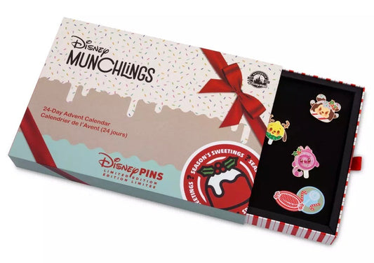 Disney Munchlings 24-Day Advent Calendar Mystery Pin Set 2023 at shopDisney