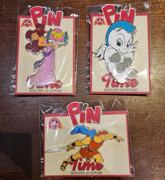 Hercules Pin Releases at Disneyland Paris October 2023 Pin Trading Time Event