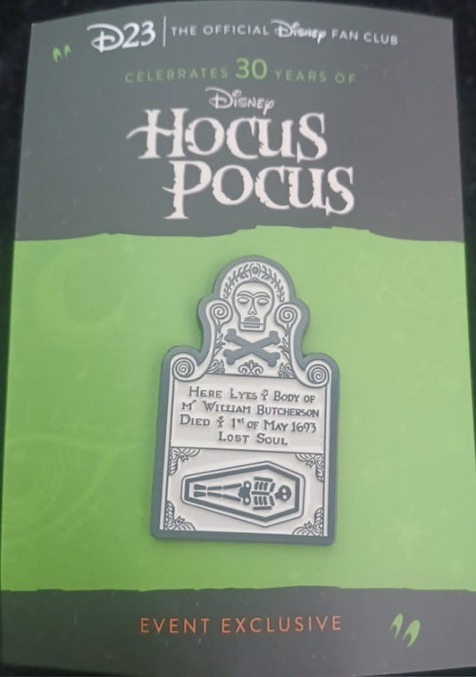 D23 Hocus Pocus Black Flame Ball Event Pin
