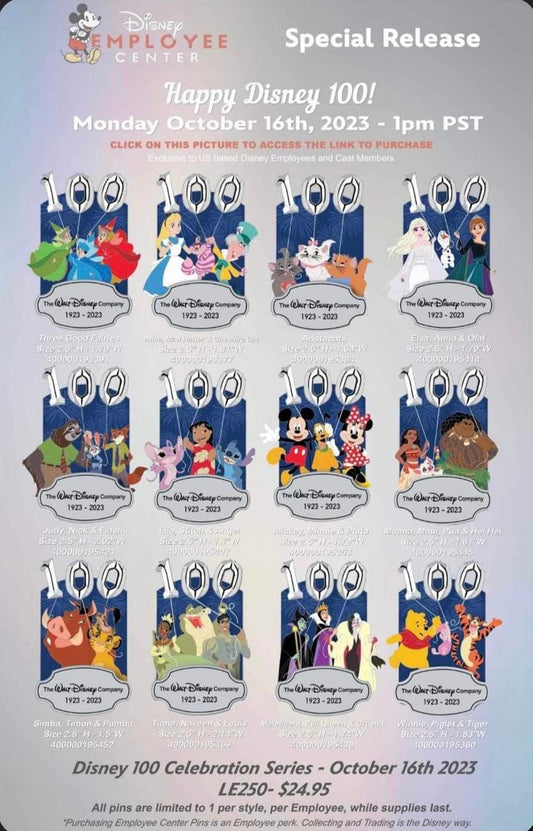 Happy Disney 100 Special Release at Disney Employe Center