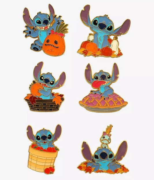 Lilo & Stitch Fall Blind Box Pin Set at Hot Topic