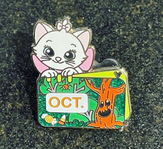 Marie October 2023 Shanghai Disneyland Hidden Mickey Pin