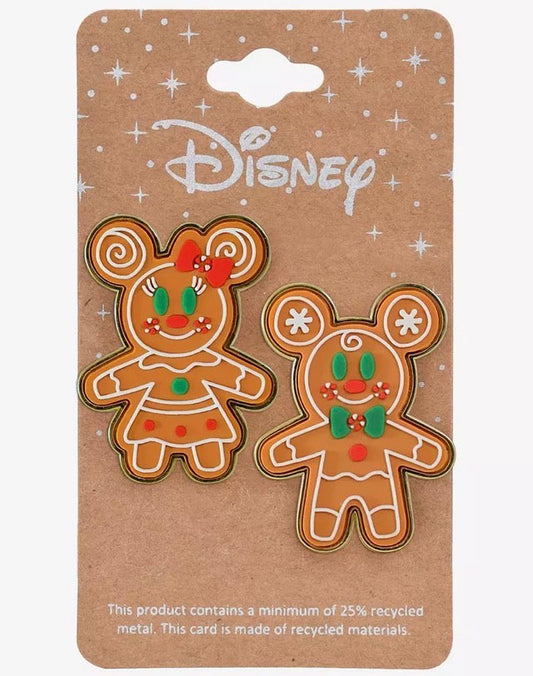 Mickey & Minnie Mouse Gingerbread Pin Set at BoxLunch