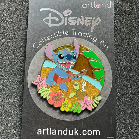 Rock ‘n’ Roll Stitch Glass ArtLand Pin
