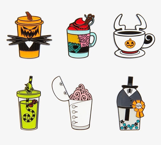 The Nightmare Before Christmas Drinks Blind Box Pin Set at Hot Topic