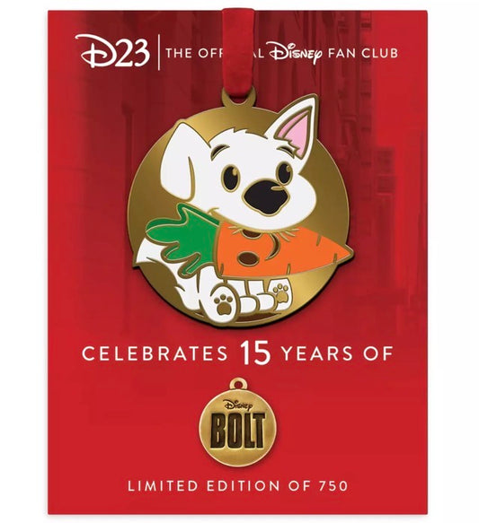 Bolt 15th Anniversary D23 Gold Member Exclusive Pin