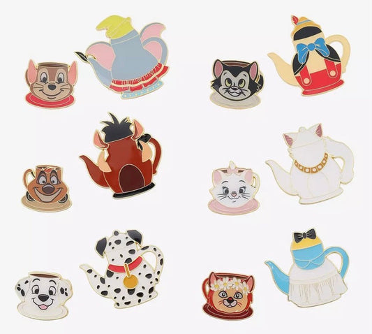 Disney Characters Teapot & Teacup Blind Box Pin Set at BoxLunch