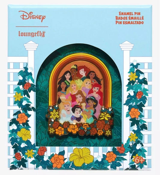 Disney Princesses Floral Limited Edition Loungefly Pin at BoxLunch