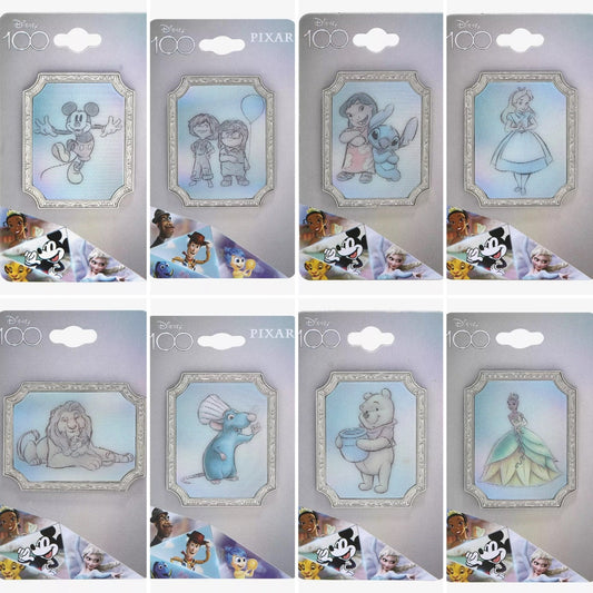 Disney100 Sketch Lenticular Pin Series at BoxLunch