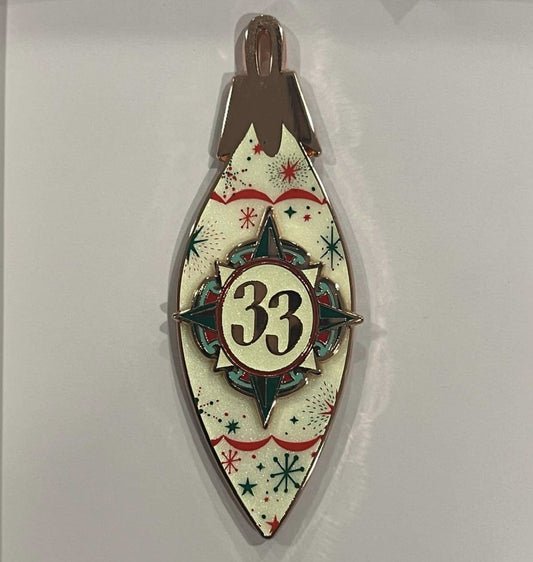 Holiday 2023 Ornament Club 33 Disney Pin
