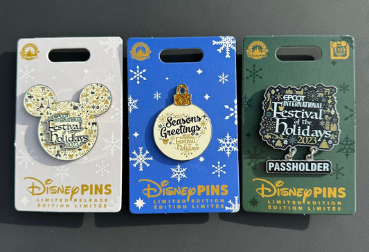 Epcot Festival of the Holidays 2023 Passholder Pin