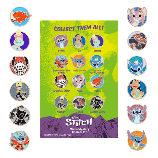 Lilo & Stitch Micro Mystery Disney Pins at Pink a la Mode