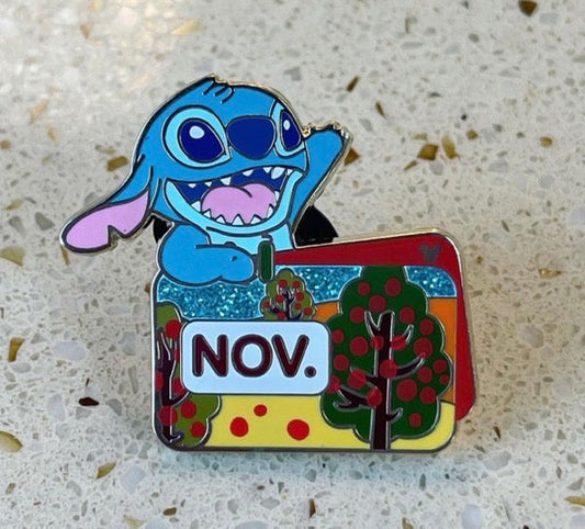 Stitch November 2023 Shanghai Disneyland Hidden Mickey Pin
