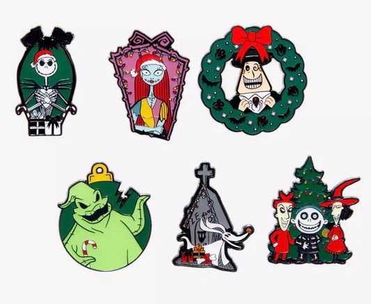 The Nightmare Before Christmas Holiday Blind Box Pin Set at Hot Topic