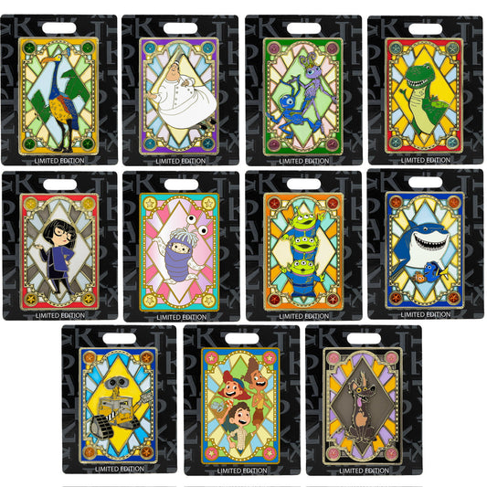 Pixar Stained Glass Pin Series at Pink a la Mode