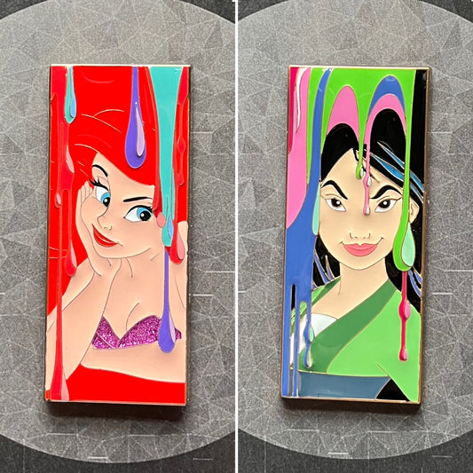 Ariel & Mulan Artist’s Easel Pin Series Disney Pins by ArtLand