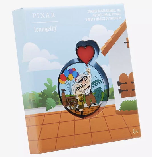 Up Carl & Ellie Balloons Stained Glass Limited Edition Loungefly Pin at BoxLunch