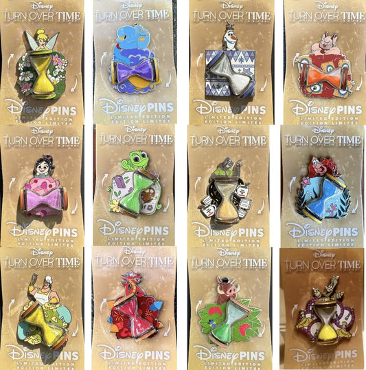 Complete Turn Over Time 2023 Disney Pin Collection