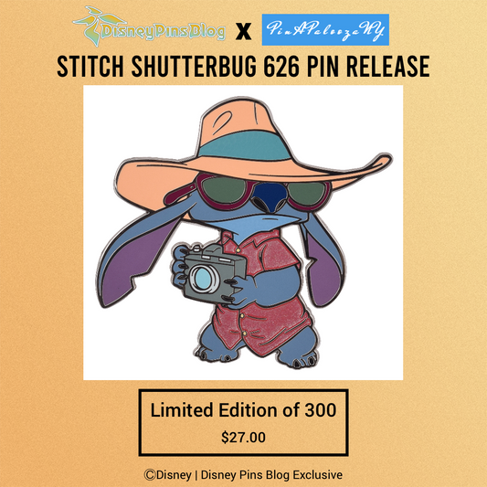 Stitch Shutterbug 626 Disney Pin at DPB Store & PinAPalooza