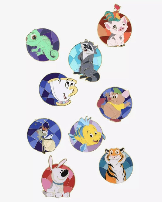 Disney Princess Sidekick Portrait Blind Box Pin Set at BoxLunch