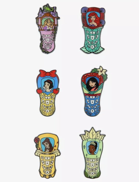 Disney Princess Cellphone Blind Box Pin Set - Hot Topic