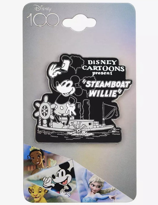 Mickey Mouse Steamboat Willie Disney100 Pin - BoxLunch