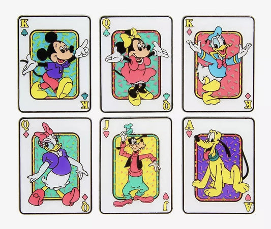 Mickey Mouse and Friends Card Blind Box Pin Set at Hot Topic