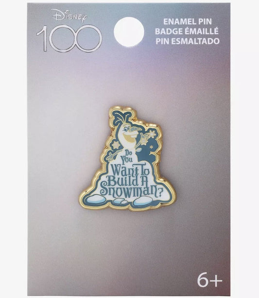 Olaf “Do You Want to Build a Snowman” Disney100 Pin at BoxLunch