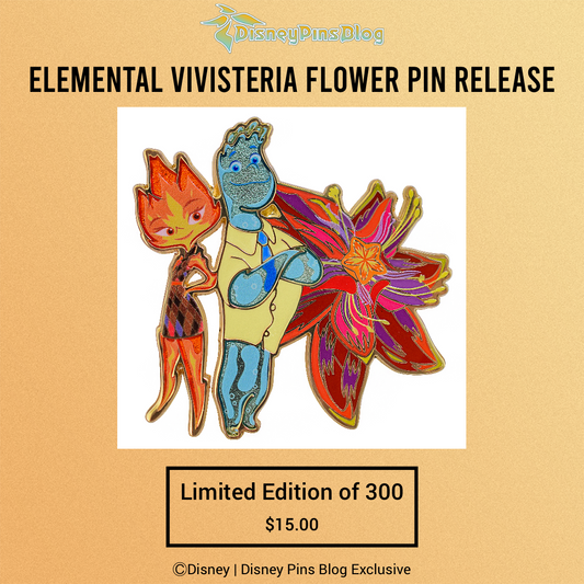 Elemental Vivisteria Flower Disney Pin Release at DPB Store