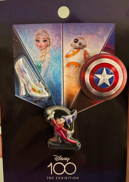 Disney100 Exhibition Pin Set - Chicago