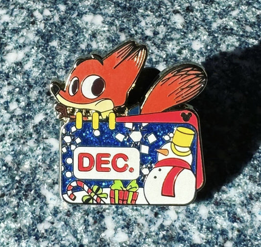 Nick Wilde December 2023 Shanghai Disneyland Hidden Mickey Pin
