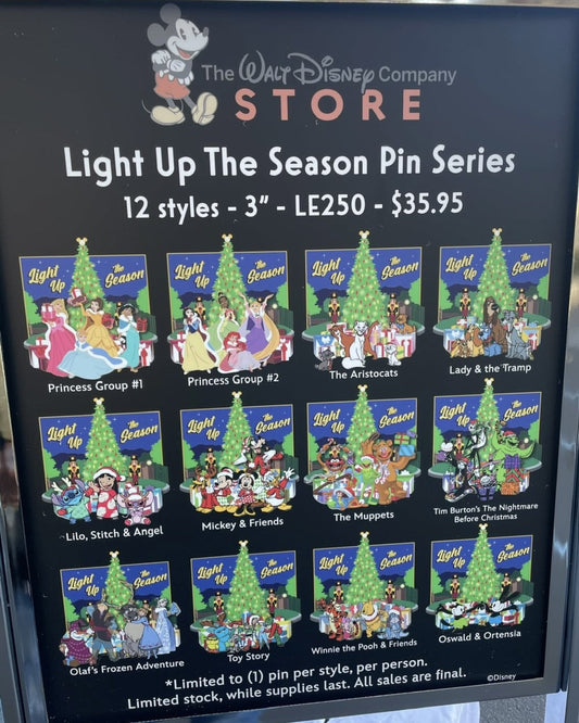 Light Up the Season Pin Series at Disney Employee Center