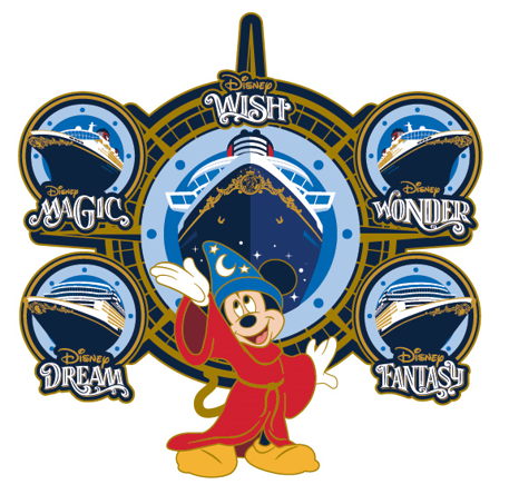 DCL Five Ships Disney Pin